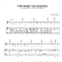 Ноты Terry Gilkyson - The bare necessities - предпросмотр
