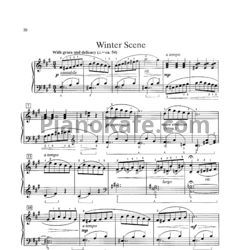 Ноты William Gillock - Winter scene - предпросмотр