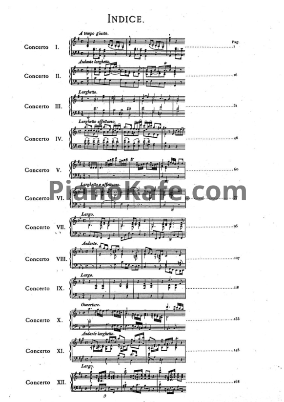 Ноты Георг Гендель - 12 concerti grossi - PianoKafe.com