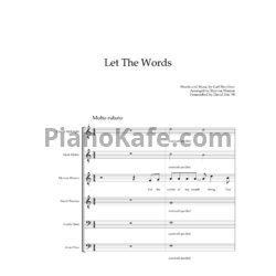 Ноты Take 6 - Let the words - предпросмотр