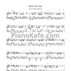 Ноты Kygo feat. Ella Henderson - Here for you - предпросмотр