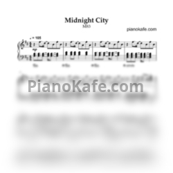 Ноты M83 - Midnight city - предпросмотр