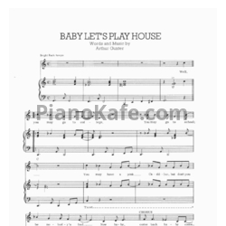 Ноты Elvis Presley - Baby let's play house - предпросмотр