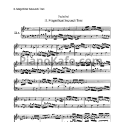 Ноты Иоганн Пахельбель - Фуга "Magnificat Secundi Toni" - предпросмотр