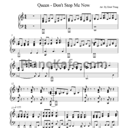 Ноты Queen - Don't stop me now - предпросмотр