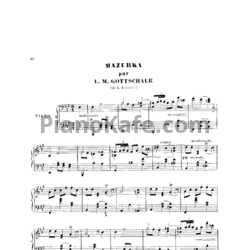 Ноты Луи Моро Готшалк - Colliers d'Or (Op. 6) - предпросмотр