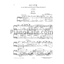 Ноты Ян Сибелиус - Король Кристиан II (Op. 27) для фортепиано в 4 руки - предпросмотр