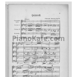 Ноты И. Брамс - Квинтет с кларнетом си минор (Op.115) - предпросмотр