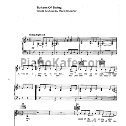 Ноты Dire Straits - Sultans of swing