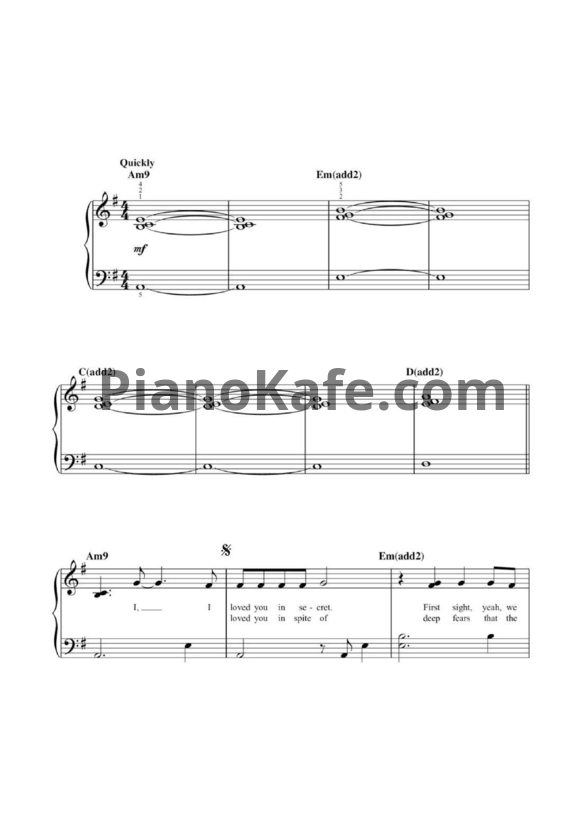 Ноты Taylor Swift - Dancing with our hands tied (Версия 2) - PianoKafe.com