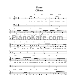 Ноты Usher - Climax