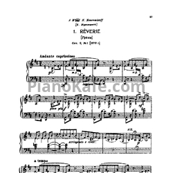 Ноты П. Чайковский - Три пьесы (Op. 9) - предпросмотр