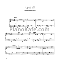 Ноты Dustin O'Halloran - Opus 20 - предпросмотр