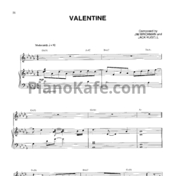 Ноты Jim Brickman - Valentine (Версия 2) - предпросмотр