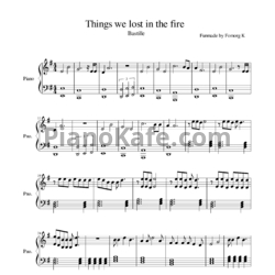 Ноты Bastille - Things we lost in the fire