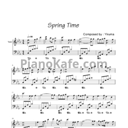 Ноты Yiruma - Spring time - предпросмотр