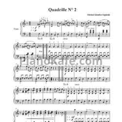 Ноты Михаил Огинский - Кадриль №2 фа мажор - предпросмотр