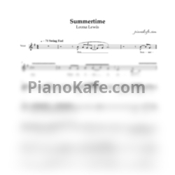 Ноты Leona Lewis - Summertime (Вокальная партия) - предпросмотр