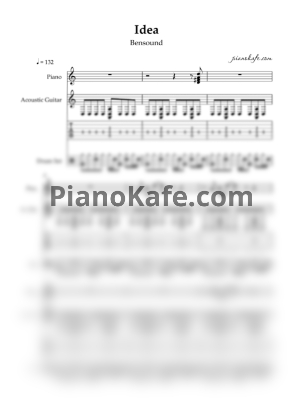 Ноты Bensound - Idea (Партитура) - PianoKafe.com