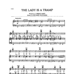 Ноты Frank Sinatra - The lady is a tramp - предпросмотр