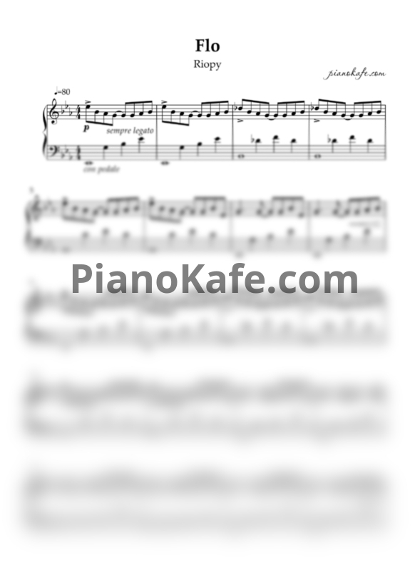 Ноты RIOPY - Flo - PianoKafe.com