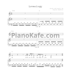 Ноты Regina Spektor - Loveology - предпросмотр