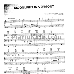 Ноты Frank Sinatra - Moonlight in Vermont (Версия 2) - предпросмотр