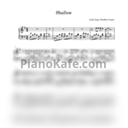Ноты Lady Gaga & Bradley Cooper - Shallow (Play The Piano cover) - предпросмотр