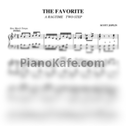 Ноты Scott Joplin - The favorite - предпросмотр