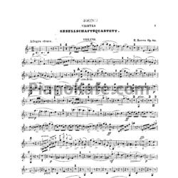 Ноты Г. Беренс - Gesellschaftsquartett (Скрипка, Op. 80)