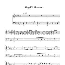 Ноты Ed Sheeran - Sing - предпросмотр