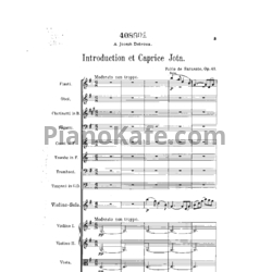 Ноты Пабло де Сарасате - Интродукция и хота в виде каприса (Соч. 41, партитура) - предпросмотр