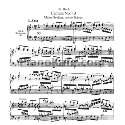 Ноты И. Бах - Кантата №13 "Meine Seufzer, meine tranen" (BWV 13) - предпросмотр