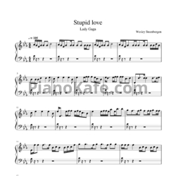 Ноты Lady Gaga - Stupid Love - предпросмотр