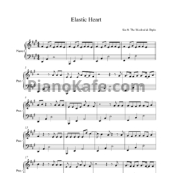 Ноты Sia feat. The Weeknd & Diplo - Elastic heart - предпросмотр