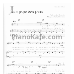 Ноты Riccardo Cocciante - Le pape fous - предпросмотр