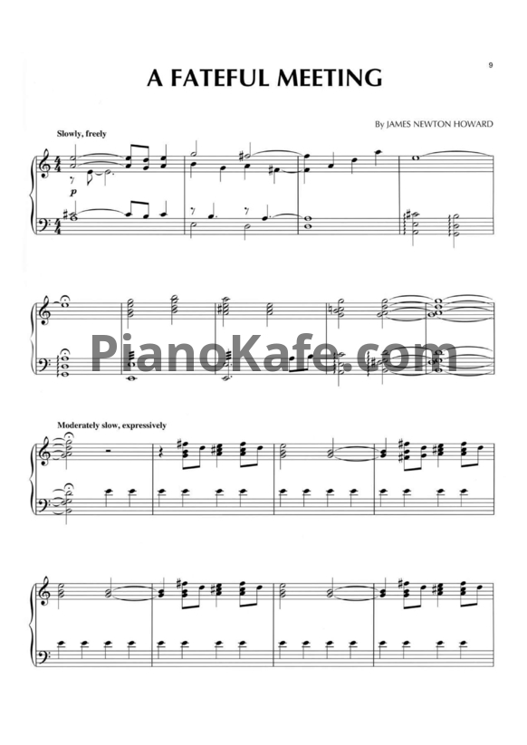 Ноты James Newton Howard - King Kong (Книга нот) - PianoKafe.com