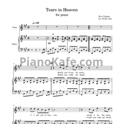 Ноты Eric Clapton - Tears in heaven (arr. Ruden Ilya) - предпросмотр