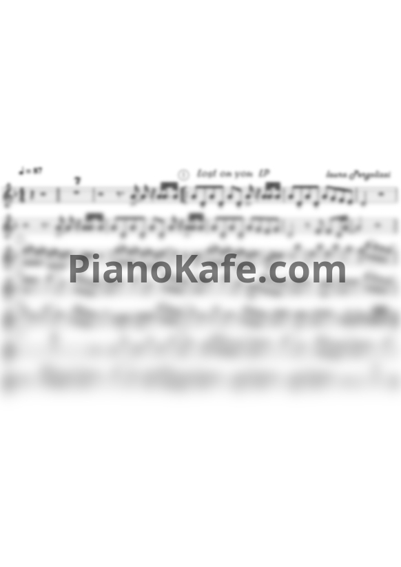 Ноты LP - Lost on you (для альт саксофона) - PianoKafe.com