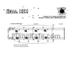 Ноты Kyle Gabler - Hello, Mom - предпросмотр