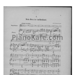 Ноты А. Йенсен - 7 песен Роберта Бернса (Op. 49) - предпросмотр