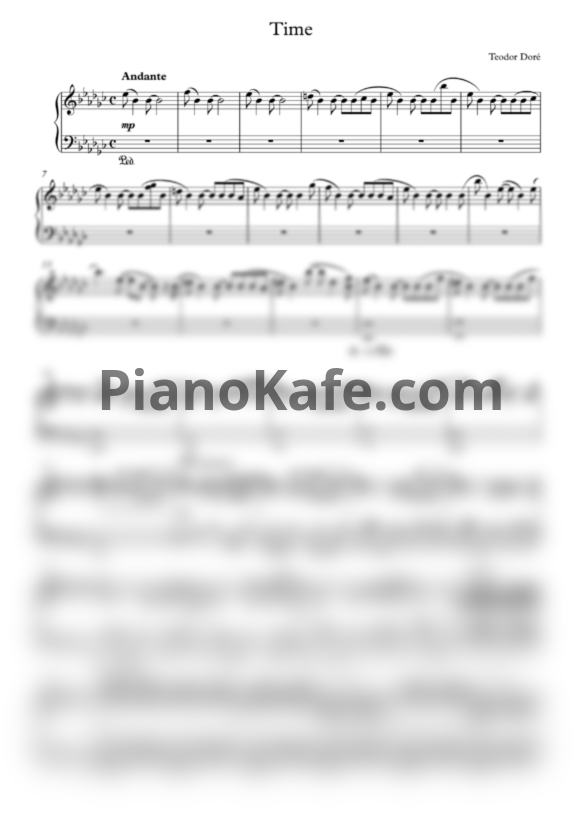 Ноты Teodor Doré - Time - PianoKafe.com