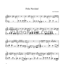 Ноты Jose Feliciano - Feliz Navidad