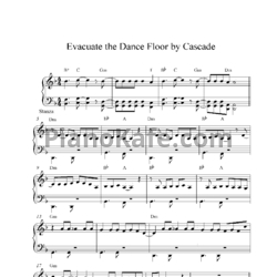 Ноты Cascada - Evacuate the dancefloor