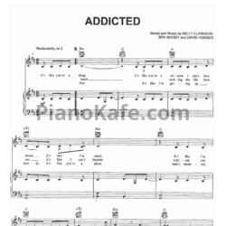 Ноты Kelly Clarkson - Addicted - предпросмотр