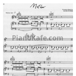 Ноты Pink Floyd - Mother - предпросмотр