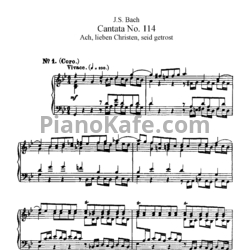 Ноты И. Бах - Кантата №114 "Ach, lieben Christen, seid getrost" (BWV 114) - предпросмотр