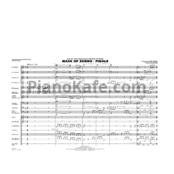 Ноты James Horner - Mask of Zorro (Партитура и партии Jay Bocook) - предпросмотр