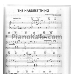 Ноты 98 Degrees - The hardest thing - предпросмотр
