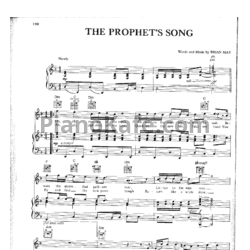 Ноты Queen - The prophet's song - предпросмотр